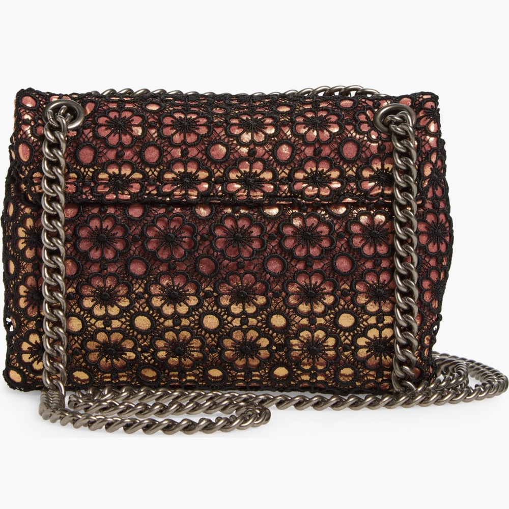 Kurt Geiger Brown Geometric Shoulder Bag with Chain Strap - Picture 5 of 11